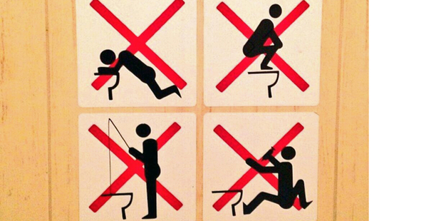 Some house rules. Twitter photo / Sebastien Toutant