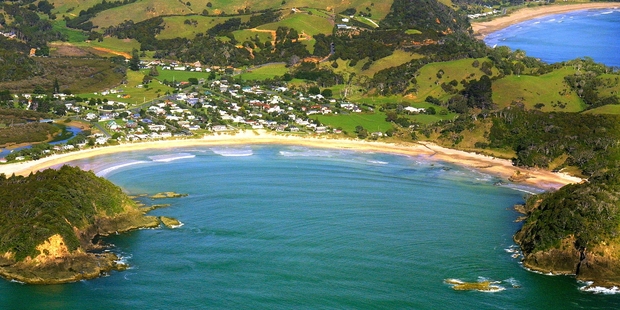 Matapouri Bay where a man was rescued from 1.8-metre waves. Photo/File