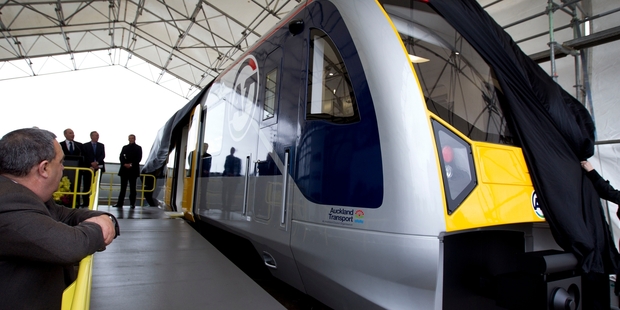 Mayor Len Brown is keen to get the City Rail Link under way, complete with electric trains. Photo / Sarah Ivey