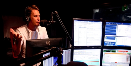 Jeremy Wells says the Hauraki breakfast show he co-hosts aims for hard-hitting, topical current affairs and analysis. Photo / Dean Purcell