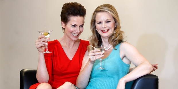Lisa Chappell and Claire Dougan tackle their roles in Fallen Angels with gusto. In the 1920s the play shocked audiences - making it box office gold. Photo / Chris Gorman