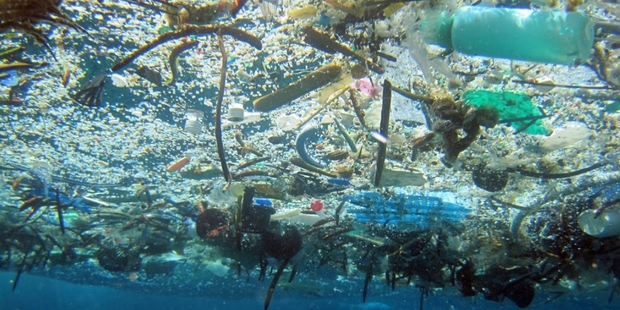 Plastic flotsam as well as castaway fishermen end up in the great garbage patches of the oceans. Photo / AP