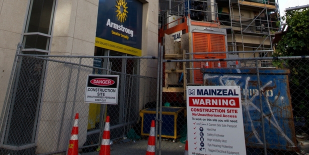 A Mainzeal associate supplied facade materials to work on Hobson Gardens. Photo / Brett Phibbs
