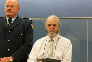 Frank Yeates in the Hamilton District Court this morning. Photo / Christine Cornege