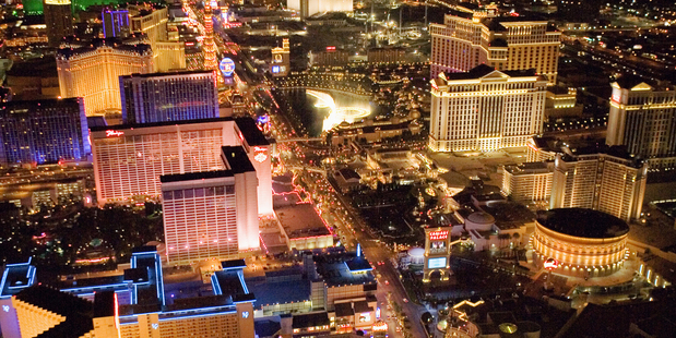 Las Vegas by night. Photo / Getty Images