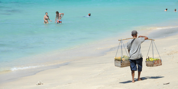 The main beach on Gili Air. Photo / Diana Dobson