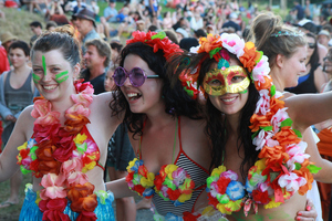 Tickets for Splore come with an extra $4 booking fee and $5 wristband fee.