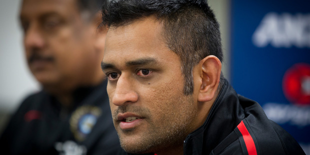Indian captain MS Dhoni has been linked to an investigation into match-fixing in the Indian Premier League. Photo / Sarah Ivey