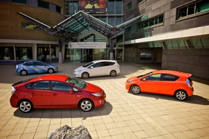 The Toyota Prius range, as shot at Te papa, 2012. Photo / Supplied