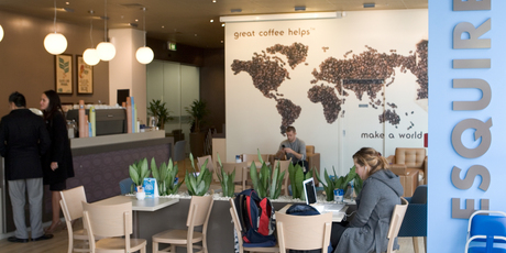 Esquires Coffee House in Auckland City. Photograph / Paul Estcourt