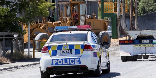 Police and WorkSafe NZ staff respond to a sudden death at a timber processing plant in Union East St, Whangarei. Photo/John Stone