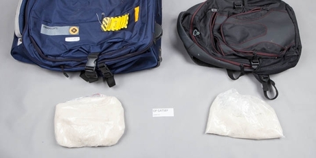 Customs officers found 1.5kg of methamphetamine in Trevor Miranda's luggage.