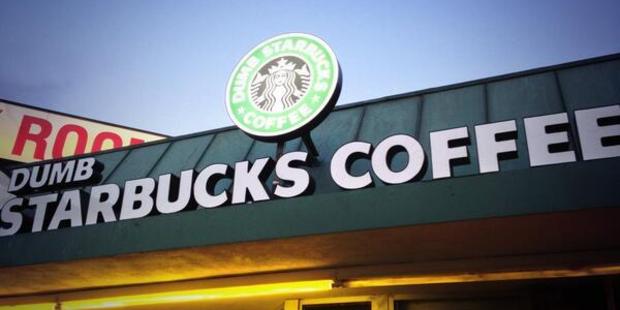 The new 'Dumb Starbucks' is a parody on the massive global coffee chain.
Photo / Twitter
