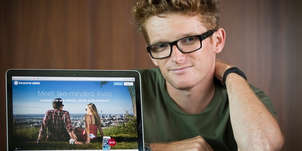 Dylan Bland, founder of new dating website Twosome, is aiming to have up to 300,000 members signed up by the end of this year. Photo / Greg Bowker