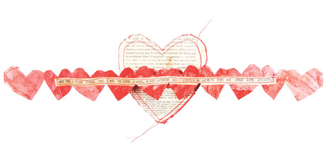 Book Art Studio's typewritten Heart Mail.