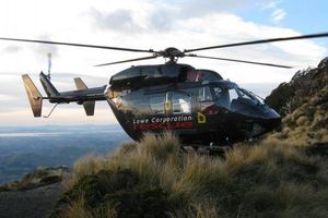 The Lowe Corporation Rescue Helicopter said the man was injured at Tangoio Falls. Photo / supplied