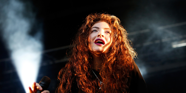 Lorde performs live on stage during the Laneway Festival in Sydney, Australia.