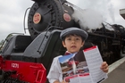 BLAST FROM PAST: Mac Fan-Robertson, 4, from Bay View, was one of many admirers of the Art Deco steam train as it stopped in Hastings for more passengers yesterday. PHOTO/ GLENN TAYLOR HBT140716-03 BLAST FROM PAST: Mac Fan-Robertson, 4, from Bay View, was one of many admirers of the Art Deco steam train as it stopped in Hastings for more passengers yesterday. PHOTO/ GLENN TAYLOR HBT140716-03