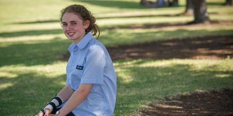 Madeleine Marriott won free math lessons. Photo / Jason Dorday