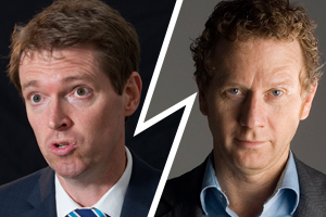 Conservative Party leader Colin Craig and Green Party co-leader Russel Norman. Photo / NZH, Listener