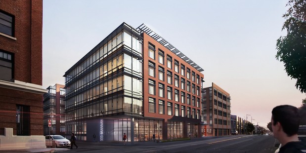Photovoltaics adorn the roof of 333 Brannan in San Francisco. Photo / Supplied