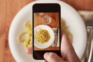 Are you guilty of snapping a picture of your meal before you eat it?
Photo / Thinkstock