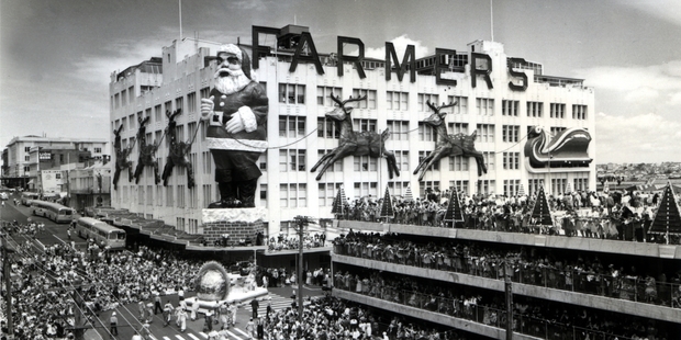 Farmers' Hobson St branch, original home of the Queen St Santa Claus, closed its doors in 1991.