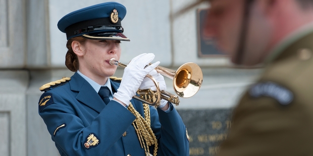 The RNZAF Band will play in Rotorua on Thursday with pianist Diedre Irons and trumpeter Sarah Henderson (pictured). Photo/Supplied