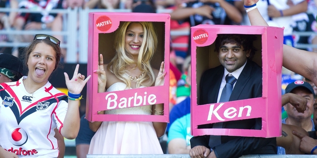 Barbie and Ken - Harshita Sood and Kiran Soysa. Photo / Richard Robinson