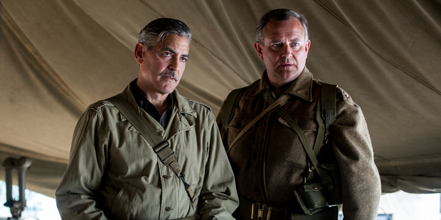 George Clooney, left, and Hugh Bonneville in "The Monuments Men".