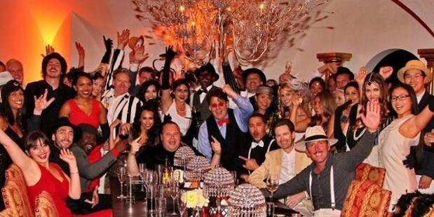 Kim Dotcom's surprise Birthday party at Coatesville mansion.