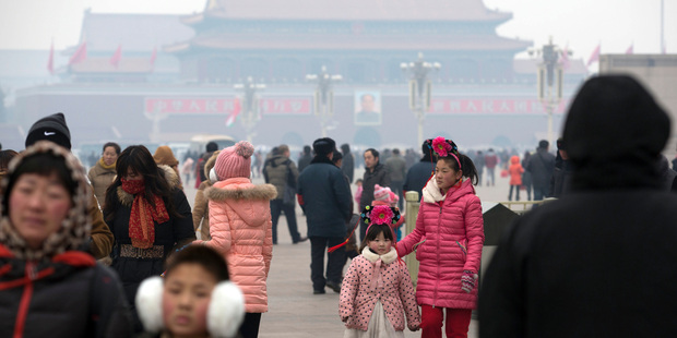 Chinese politicians have been criticised by state media for "turning a blind eye" to air pollution problems. Photo / AP