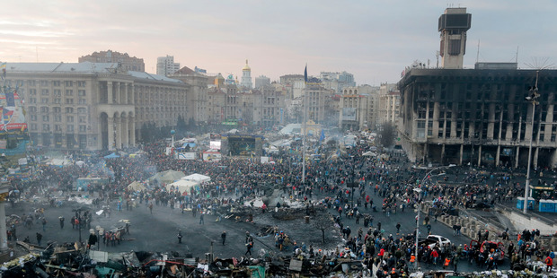 Independence Square. Photo / AP