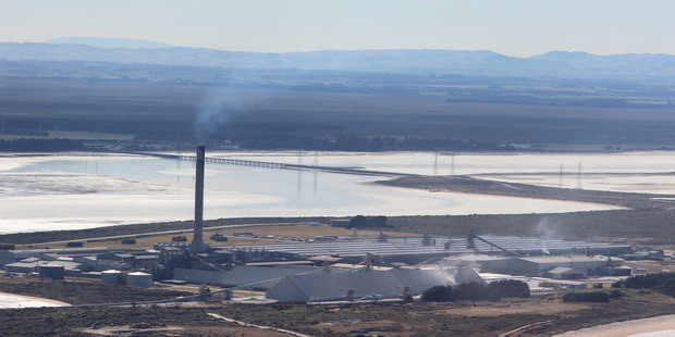 Tiwai smelter. Photo / Grant Bradley
