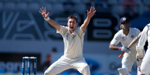 New Zealand Black Caps bowler Trent Boult. Photo / Brett Phibbs