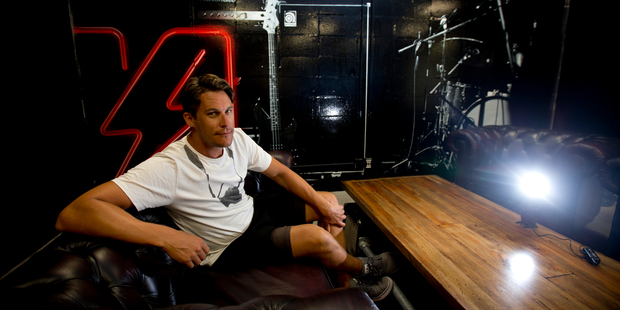 Radio Hauraki breakfast host Jeremy Wells at The Radio Network office. APN News and Media has announced a full takeover of the company. Photo / Dean Purcell