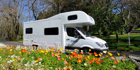 Travelling with kids? Establish a routine where you park the motorhome and one adult takes the sprogs for a stroll while the other transforms the interior.