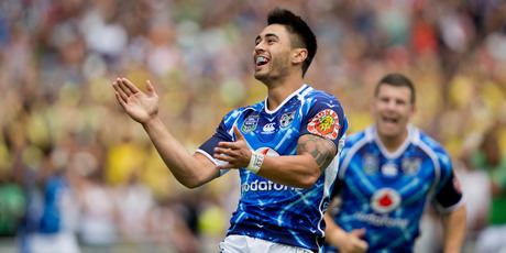 Warriors' captain Shaun Johnson. Photo / Greg Bowker