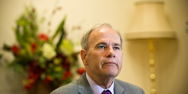 The producer for the Mike Hosking Breakfast show on NewsTalk ZB has put in 10 requests for an interview and Mayor Len Brown has turned down every single one. Photo / Greg Bowker