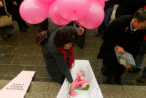 Pharmac's decision to limit funding for herceptin prompted widespread public protests. Photo / Glenn Jeffrey