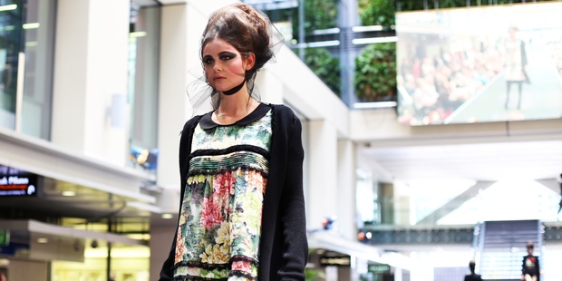 Trelise Cooper on the Britomart runway during the Heart of the City's 10 Days of Fashion.