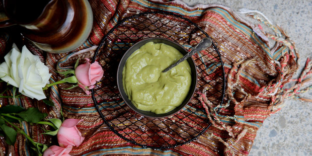 Try Eleanor Ozich's nourishing homemade hair and face mask.