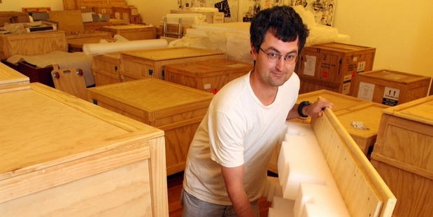 Museum staff pictured in 2010 packing up the collection for storage. Photo/File