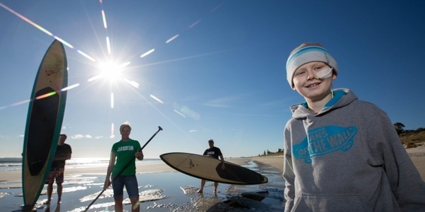 Harrison Mundy will be remembered during this week's Oceans 14 New Zealand under-14 surf lifesaving championships in Mount Maunganui. Photo / Jamie Troughton/Dscribe Media Services