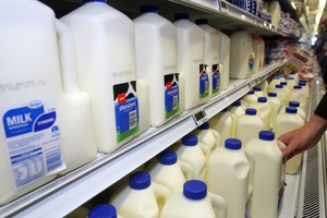 The average price of two litres of milk fell from $3.23 in 2008 to $3.19 last year. Photo / Lynda Feringa