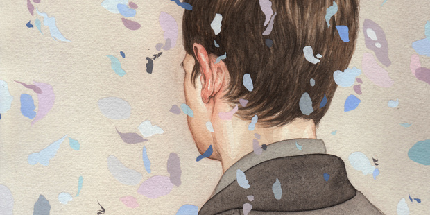 Pink Ear, Watercolour and Gouache on Paper by Henrietta Harris.