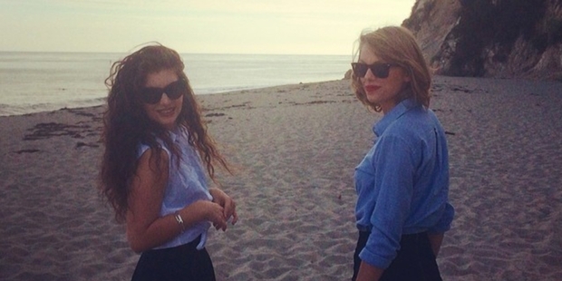 Lorde and Taylor Swift enjoy each other's company at Malibu.