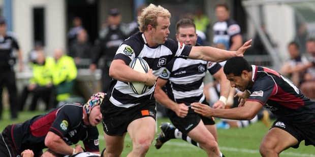 Former Magpies captain Jason Shoemark, pictured in action against North Harbour in 2010, will return to the Bay in June with the aim of playing for the Magpies again. Photo / File