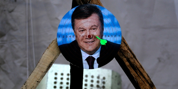 Viktor Yanukovych is said to have fled to the Crimean Peninsula with his closest supporters. Photo / AP