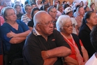 A crowd of about 140 people was at Te Aranga Marae in Flaxmere to hear speakers
declare their support for Dr Janet Titchener. Photo/Duncan Brown A crowd of about 140 people was at Te Aranga Marae in Flaxmere to hear speakers
declare their support for Dr Janet Titchener. Photo/Duncan Brown